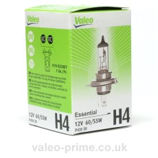 Valeo H4 Bulb Essential P/N 32007 - 10 Pack